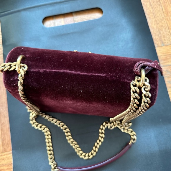 SAINT LAURENT
Sunset Monogram YSL Small Velvet Chain Crossbody - Picture 5 of 13